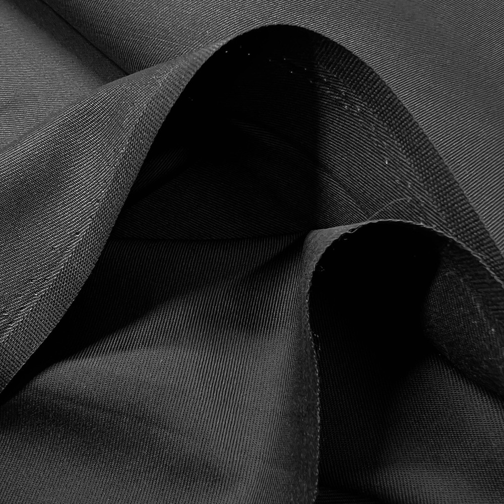 Twill Black Carr Textiles Cotton Poly 60″ W Fabric Lot of 1 Yard and 30″ for $6
