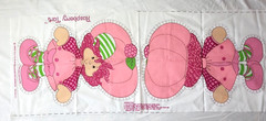 Vtg Raspberry Tart Fabric Panel Cut Sew Stuffed Doll Strawberry Shortcake 1981