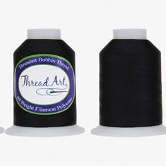 Black and White 2 Large Spool Bobbin Thread