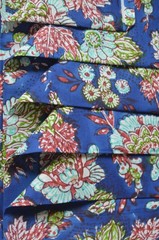 20 Yard Hand Block New Print Fabric 100%Cotton NO TARRIF CHARGES 100%✅ ZK_130*