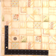 VTG Alexander Henry “Nana’s Napkin Collection ” Peach 1994 Cotton Fabric 35″ L