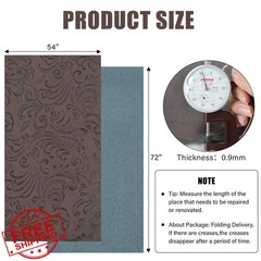 AOOTOOLINK Chocolate Faux Leather Fabric 2 Yards