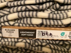Blizzard Fleece -3.5 Yard piece- 59 inches wide – Hiding Cat / Cat Gray