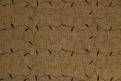 Discount Fabric SEMI-SHEER Black & Gold Embroidered Drapery