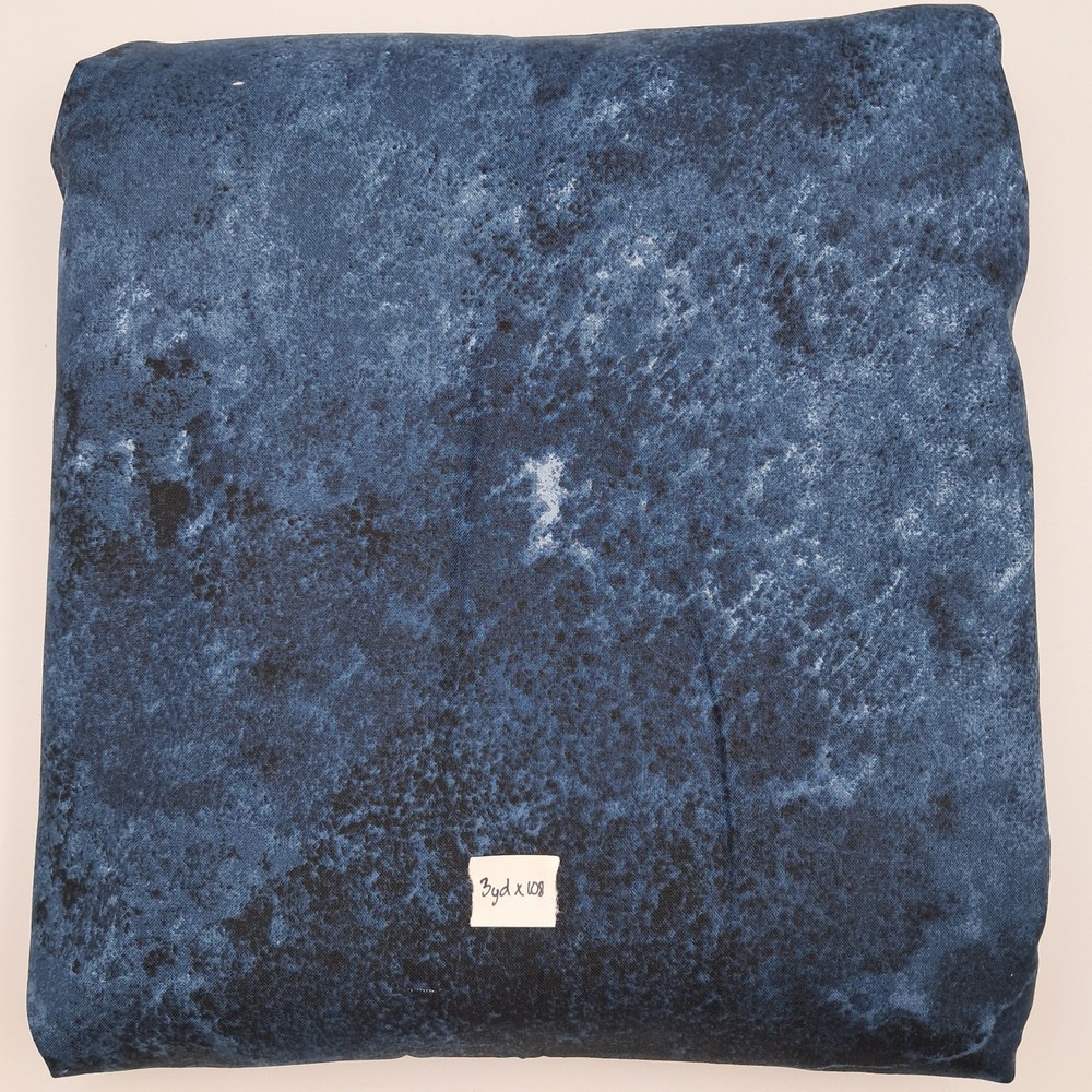 3 Yards X 108″ Quilt Cotton Sewing Fabric Navy Blue Stonehenge Quilt Backing
