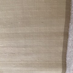 French Vanilla Hand Woven Dupioni Silk Fabric 100% Silk Fabric 5 1/2 Yards