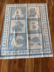 Misc. Lot Of Baby Themed Cotton Quilt Fabric Measurements In Description