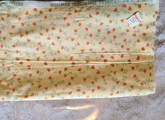 1 yd+ Vtg 1981 Wellman Fabrics 41″ x 56″ An American Legacy Floral Dupont Teflon