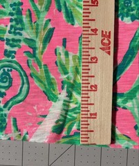 Lilly Pulitzer Slub Cotton Prosecco Pink Hanging Around 1,66 yds (60″x58¨) DFCT