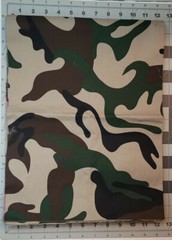 Green & Grey Camo Remnant Lot Of 4 Fabric 1pc 12×8, 2pc 12×18 1pc 24×66 inches