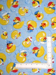 Pirate Ducky Fabric Yellow Ducks Bubbles Blue Cotton Fabric Traditions By Yard
