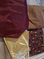 Lot Of Yards of Cotton / Blend Fabric for Hobby Craft DIY Sewing Projects 16