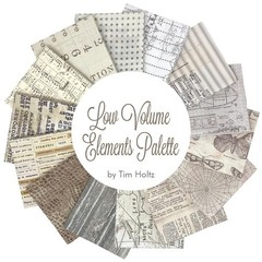 Low Volume Elements Palette Fat Quarter Bundle, Tim Holtz for FreeSpirit Fabrics