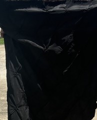 TAFFETA Fabric Satin Black Sewing Material Huge LOT
