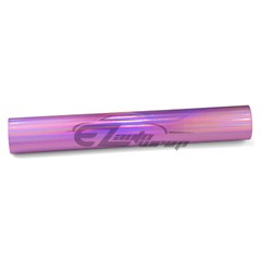 Fabric Holographic Light Purple Cloth Vinyl Weave PU Faux Leather Iridescent