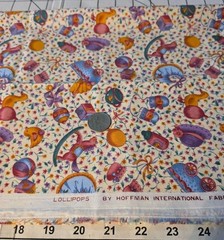 1/2 Yd Lollipops By Hoffman International Fabrics Nursery Theme