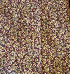 1 /2 Yard English Collection Maroon Floral 100% Cotton Fabric 44” Wide