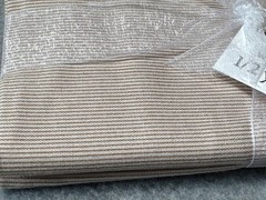 Striped Cotton Fabric Bundle 1/2 yard x 44″ Neutral Beige for Sewing Crafts Quil
