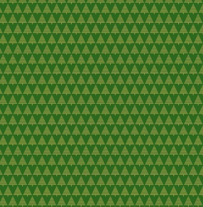 Timeless Treasure – Lined Christmas Tree – Green Quilting And Crafting Fabric