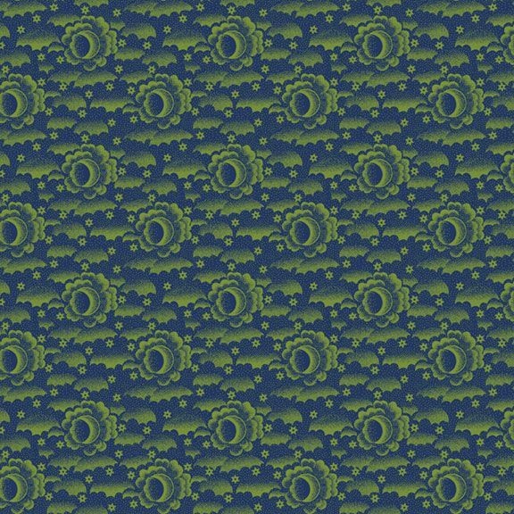 MARCUS FABRICS – 19th Century Sparklers by Pam Buda – Boudoir – Blue 1/4yd