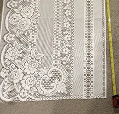 Ivory Floral Lace Sheer (2 Pieces) New-Vintage-Beautiful