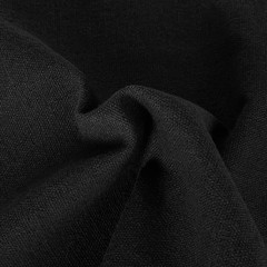 20 PCS Linen Black Embroidery Fabric Pre-Cut Solid Color | 5.9 to 19.6Inch Embro