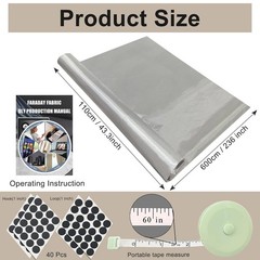 Faraday Fabric 6 Yards Military Grade Copper Nickel Shielding RFID Data Theft