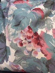 Green Purple Grape Vine Fruit Kaufmann Upholstery Decor Fabric 54 In wide 12+ Yd