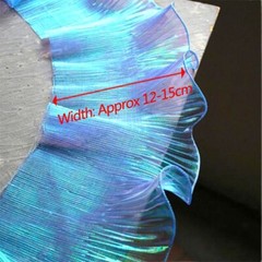 Lace Mermaid Organza Ruffled Transparent Iridescent For Dress Patchworks Sewing
