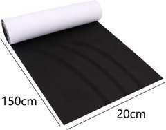 Self Adhesive Microfiber Suede Fabric Black 7.87x59in for Car Interior Wrap