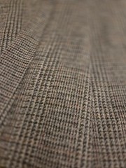 100% Wool Gray Plaid Fabric/Pillows, Crafts, Home Dec USA Made BTY