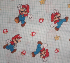 super mario muslin fun fabric 11 x 10 inch new