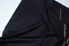 Lanificio di Tollegno suiting fabric midnight dark blue premium quality