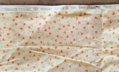 1 yd+ Vtg 1981 Wellman Fabrics 41″ x 56″ An American Legacy Floral Dupont Teflon