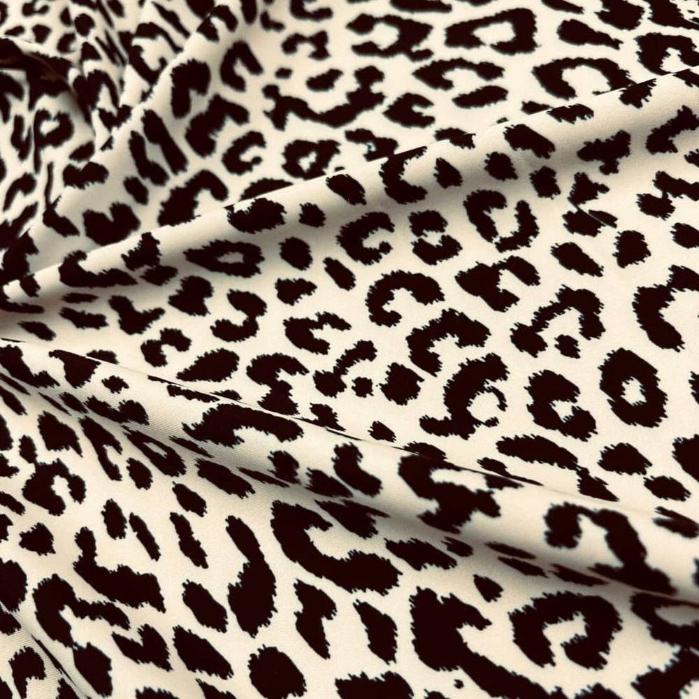 Spandex Fabric Animal Print Cheetah 4-way Stretch by Yard for Swimwear Sportwear