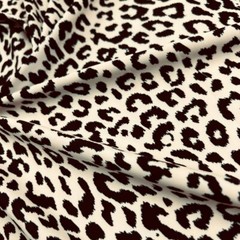 Spandex Fabric Animal Print Cheetah 4-way Stretch by Yard for Swimwear Sportwear
