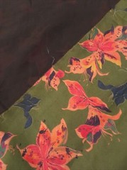 2.1yd 100% gambiered Silk Fabric plant based dyeing process skin Nourishing ￼