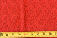 By 1/2 Y, Burgundy & Red Calico Quilt Cotton, Cranston, P8538