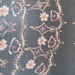 Star Fabrics Inc. Black Floral Sheer Polyester Chiffon Fabric 60×72″