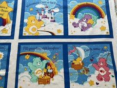 Cotton Fabric Story Book Care Bear 2004s By Cranston’s 44”X 34”215