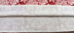 Eddie Bauer Fabric Floral Maroon Red Cream 2+ Yards Upholstery Material 98″x59″