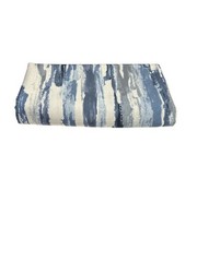 Blue Abstract Brush-Stroke Upholstery Fabric – 11 ft × 5 ft Continuous Cut (≈ 4.