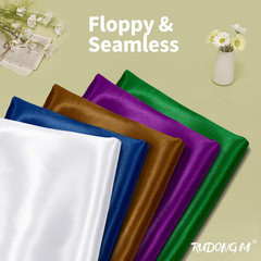 White Satin Fabric by the Yard, 1 Yard X 60 Inch Wide Silky Charmeuse Satin Fabr