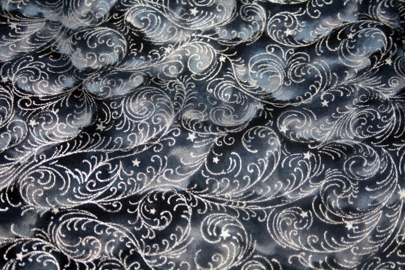 WAVES IN BLACK AND GRAY-ESSENTIALS FROM HOFFMAN – 100% COTTON FABRIC