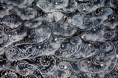 WAVES IN BLACK AND GRAY-ESSENTIALS FROM HOFFMAN – 100% COTTON FABRIC