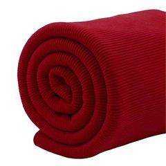 9 Inch Deep Red Cotton Ribbing Fabric Stretch Knit Rib Material DIY Sewing