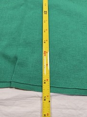 Fabric Scrap Bundle Solid Teal Green Blue Textured Sewing Quilting Craft Lot 4pc