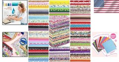 Soft Cotton 4×4″ Fabric Precuts – 1200pc Floral Patchwork for DIY Craft Projects