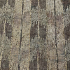 Upholstery Fabric Traditional Earthy-Tone Ikat Pattern w/ Fringed Edges 1.19 yds