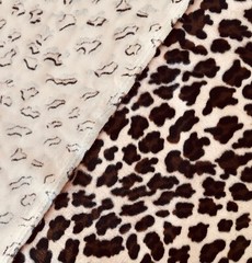 Fabric Remnant Leopard Print Polyester Fabric Pillows Cushions Pet Bed 64″x28″